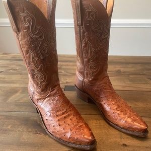 Full Quill Ostrich Lucchese Boots